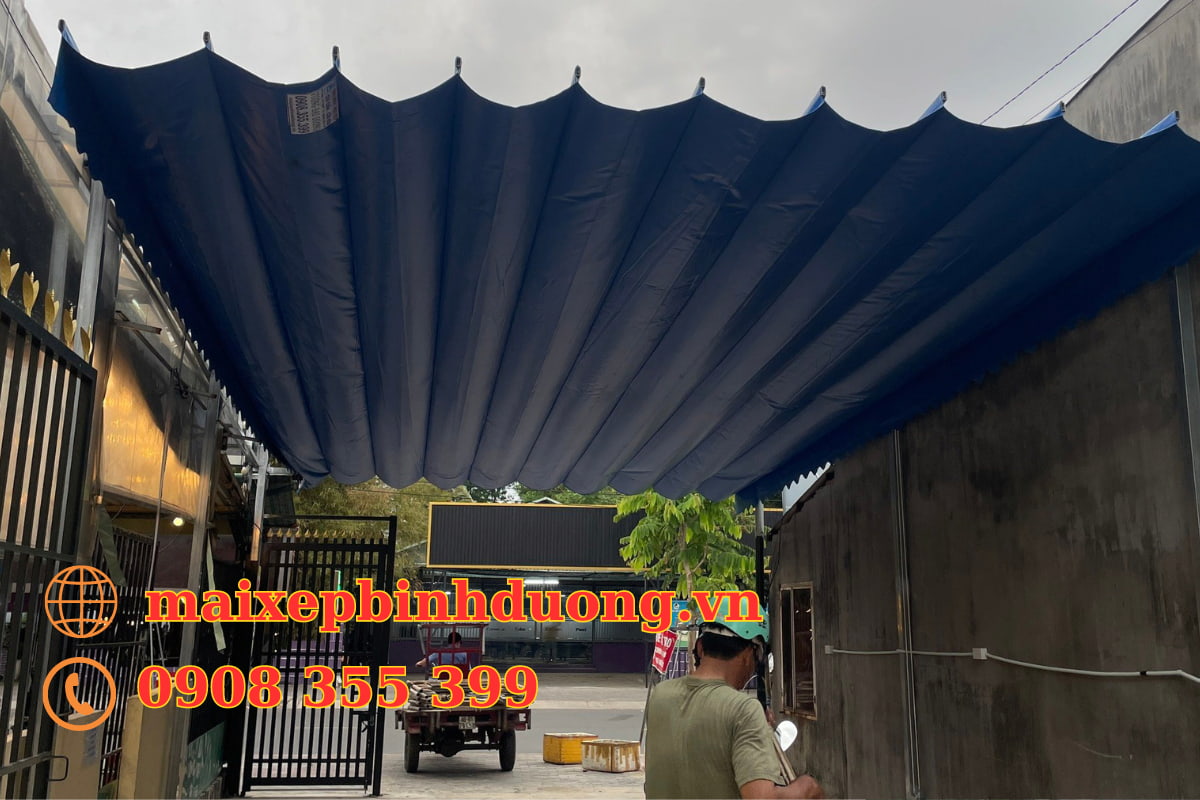 Top Mẫu Mái Xếp Đẹp, Giá Rẻ Cho Nhà Hàng Bình Dương - Uy Tín, Chất Lượng, Báo Giá Tốt Nhất 2 mai xep dep binh duong