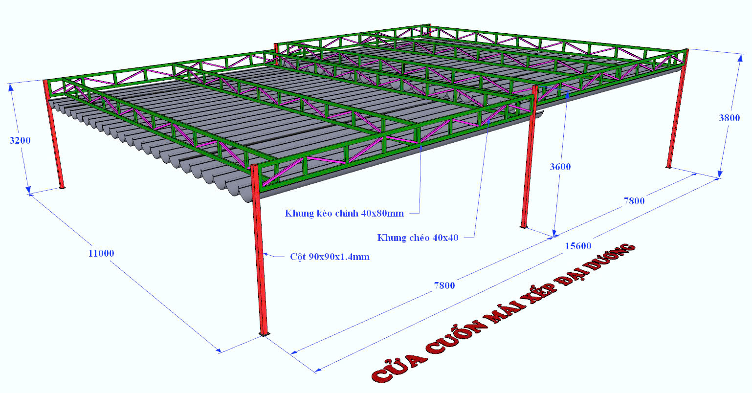 lắp mái xếp có cần bảo trì