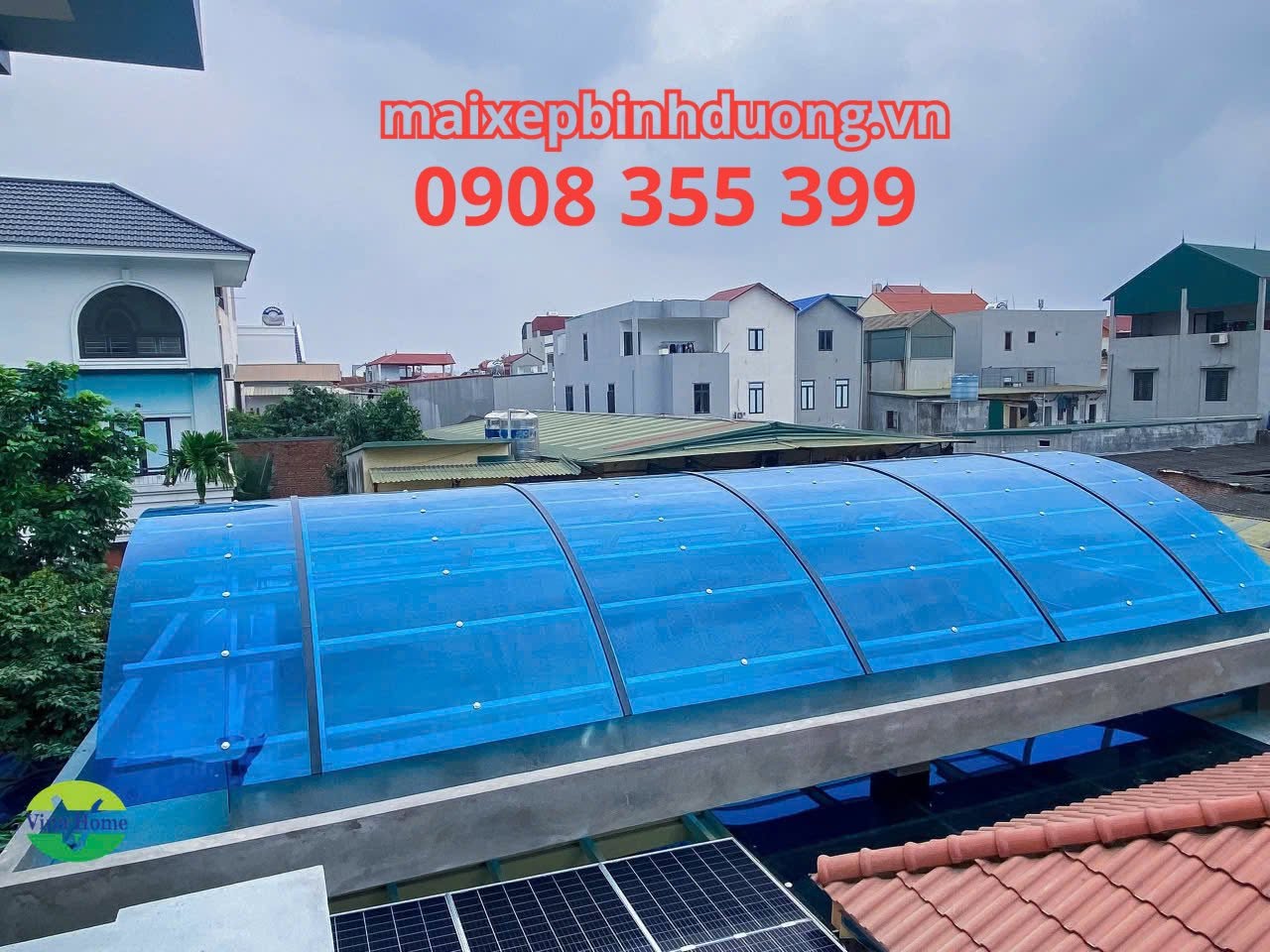 lắp mái che sân bóng Bình Dương
