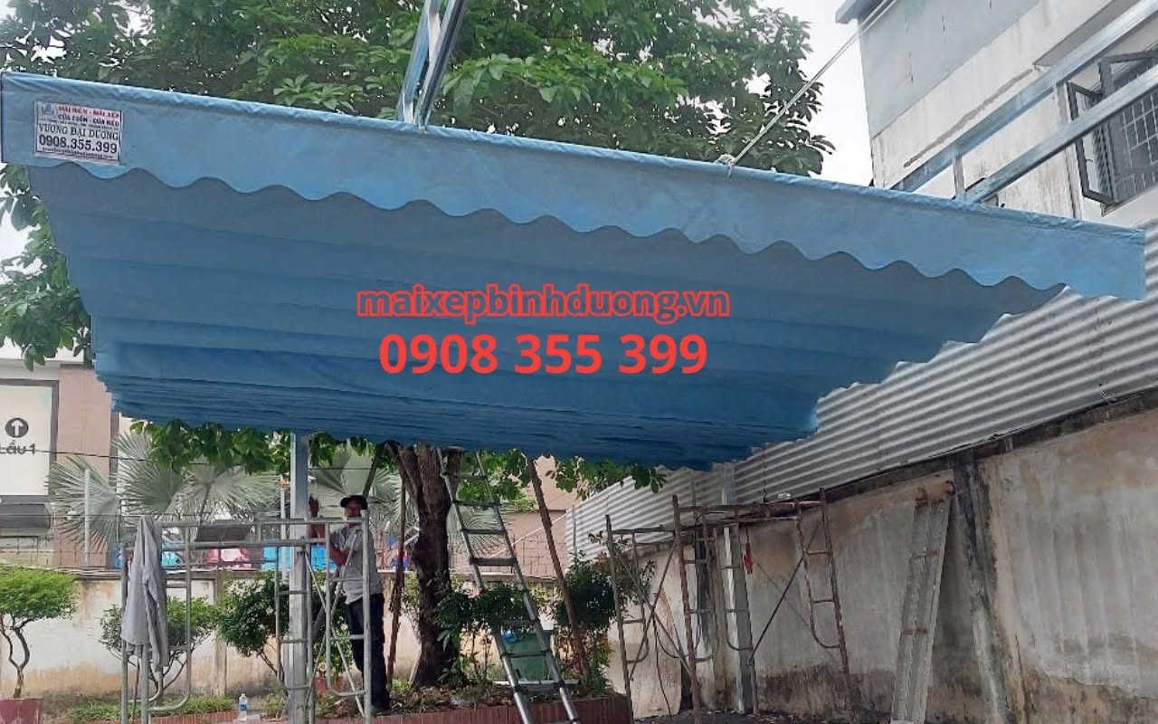 Mái Bạt Kéo Đẹp, Bền – Mẫu, Giá & Thi Công Theo Yêu Cầu 2026 9 mái bạt kéo