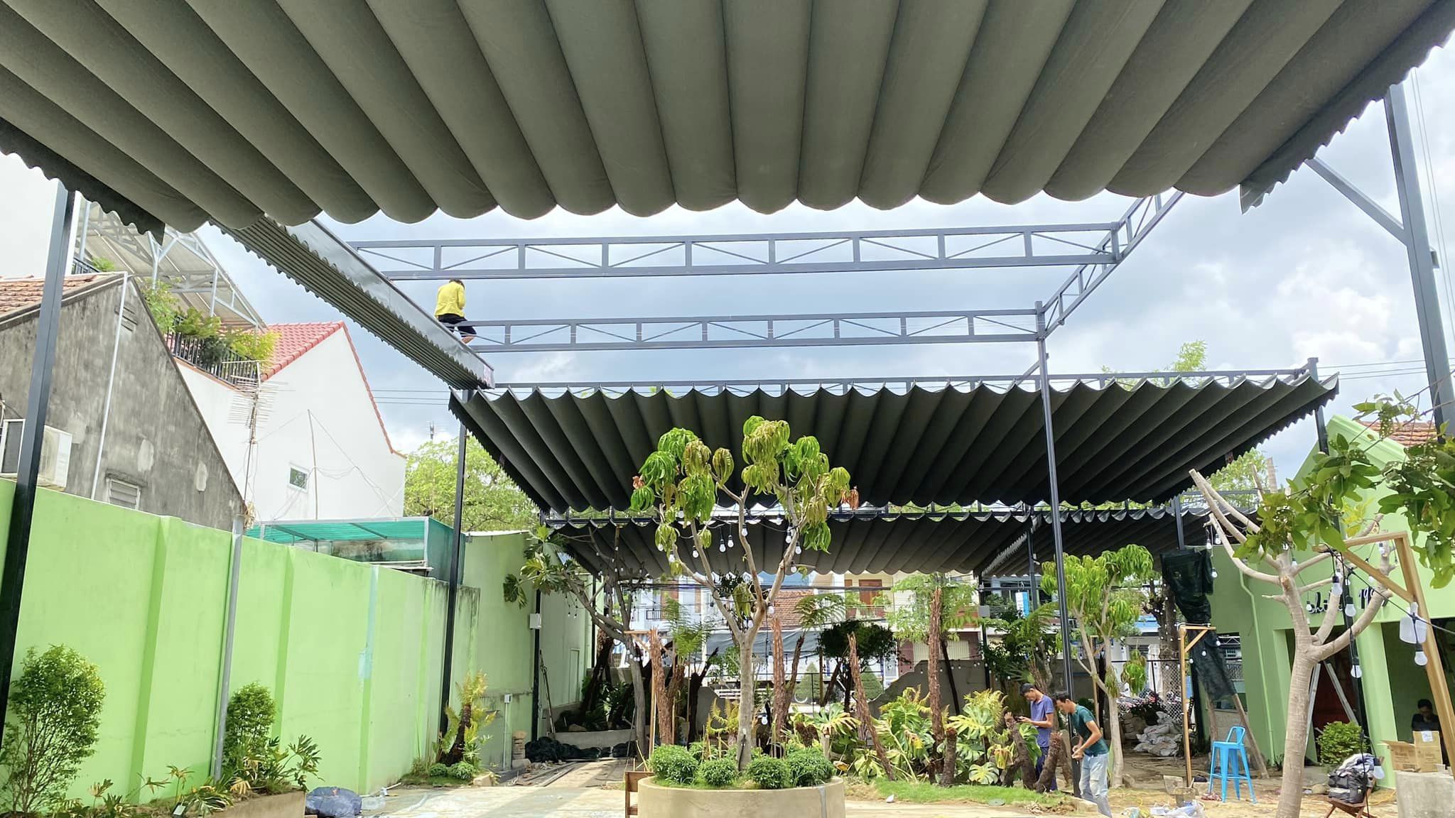 Mái Xếp Thuận An 2026 – Thi Công, Lắp Đặt Theo Yêu Cầu 4 Mái xếp Thuận An