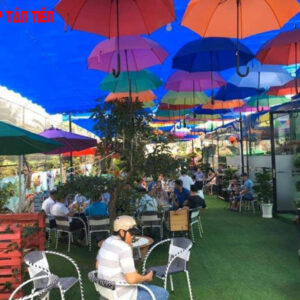 ket hop trang tri quan cafe