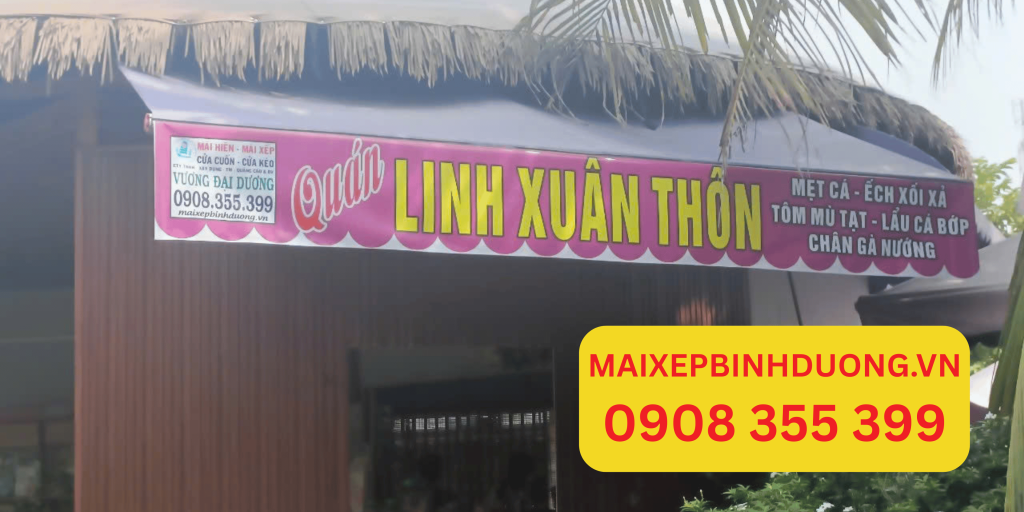 Địa Điểm Lắp Đặt Mái Xếp Quán Ăn Bình Dương Uy Tín 1 lap dat mai xep quan an binh duong 1