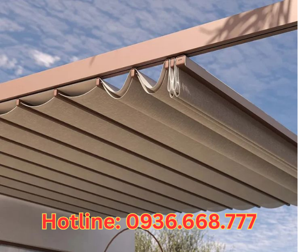 Mái xếp che bãi xe Bình Dương - Thi công ở đâu uy tín? 1 bat xep che bai xe binh duong 3