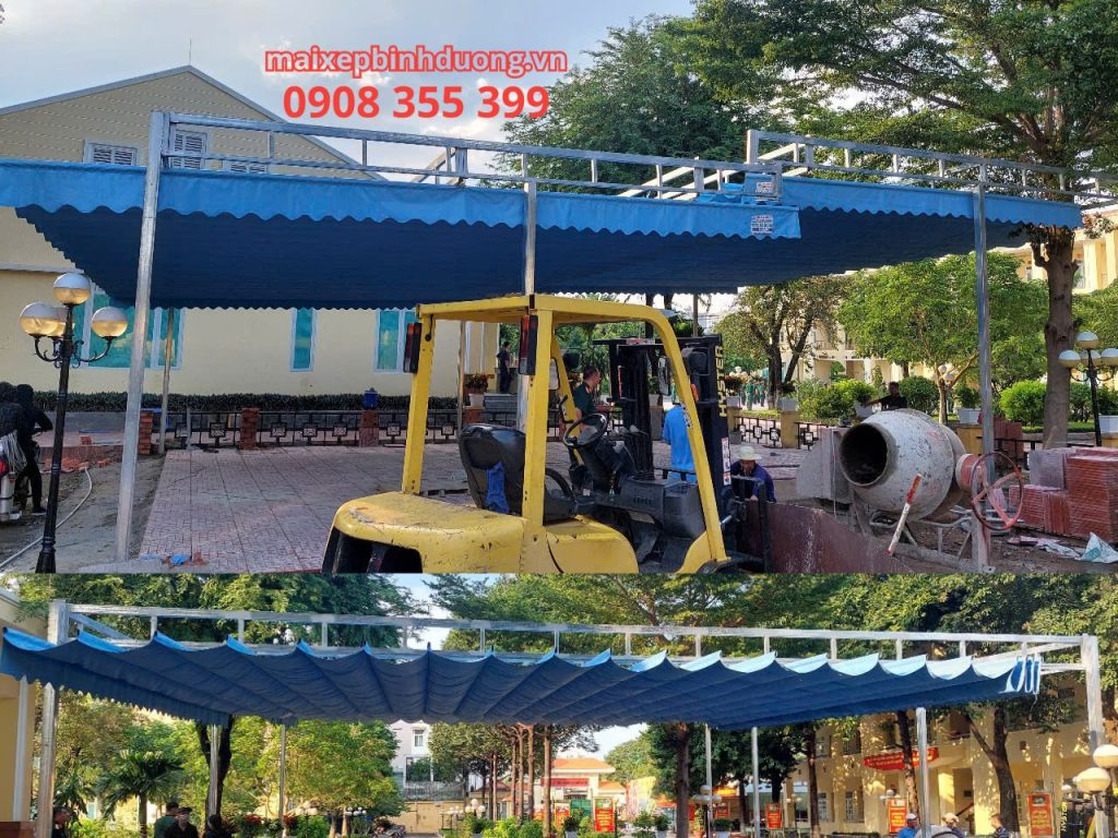 cách vệ sinh bạt che mái xếp